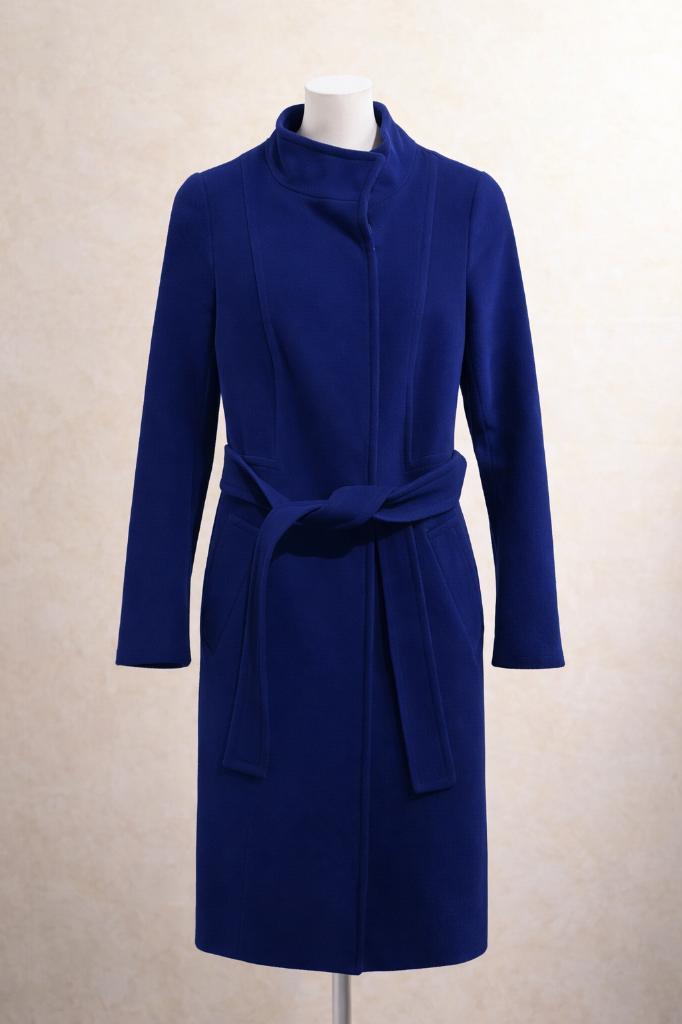 COAST Jas van wol en kasjmier, diepblauw, Kleding | Dames, Jassen | Winter, Gedragen, Maat 36 (S), Blauw, Ophalen