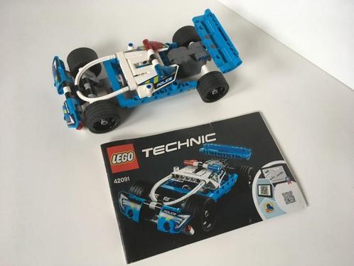 Lego Technic - Police Pursuit - 42091, Kinderen en Baby's, Speelgoed | Duplo en Lego, Gebruikt, Lego, Complete set, Ophalen of Verzenden