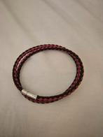 Bracelet cuir homme Boss, Handtassen en Accessoires, Armbanden, Ophalen of Verzenden, Nieuw, Rood, Leer