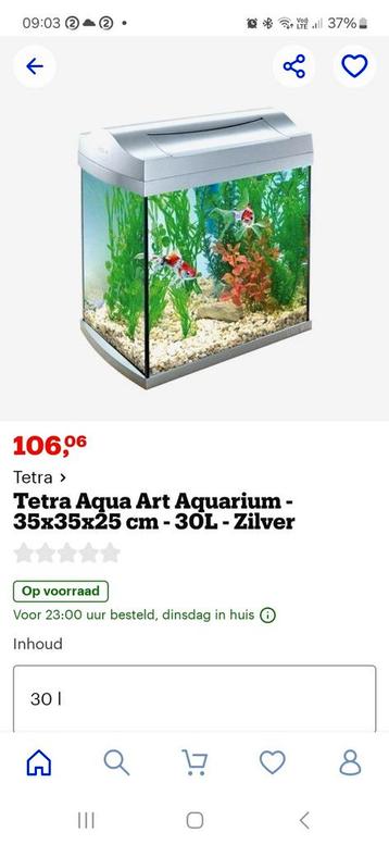 kleine aquarium .