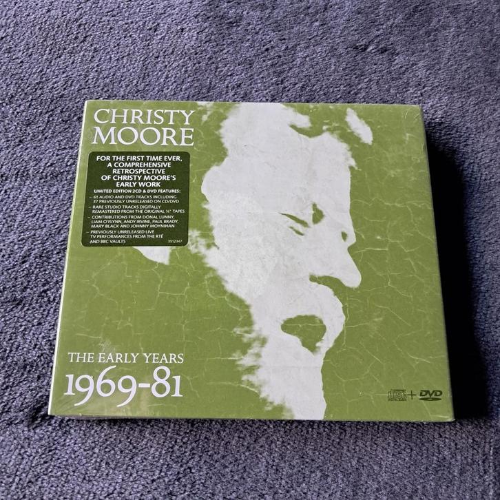 2CD+1DVD Christy Moore - The Early Years 1969-1981 (sealed), Cd's en Dvd's, Cd's | Overige Cd's, Nieuw in verpakking, Ophalen of Verzenden