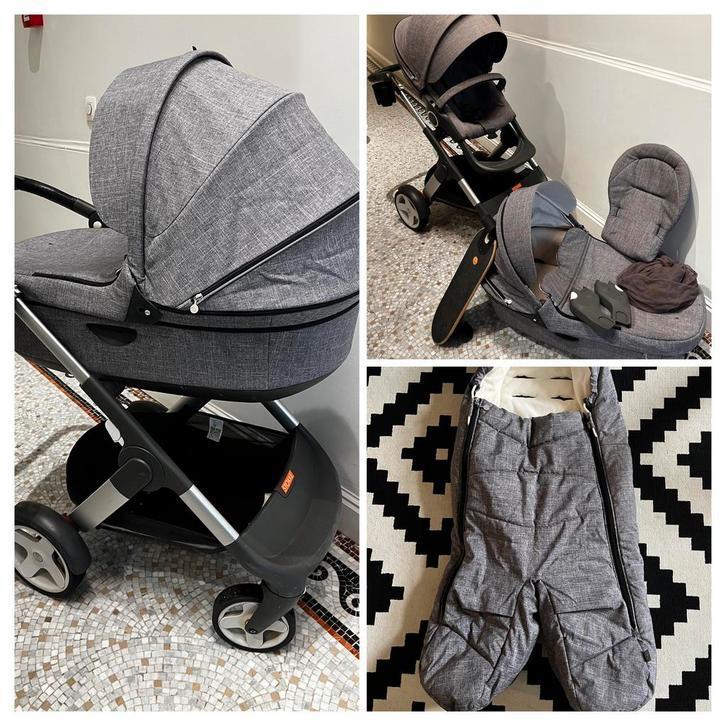 Poussette Stokke Trailz, Enfants & Bébés, Poussettes & Combinaisons, Utilisé, Poussette combi, Autres marques, Avec nacelle, Enlèvement