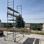 Stelling op wielen. Goede rolstelling. Ongeveer 4.8 m hoog., Doe-het-zelf en Bouw, Ophalen of Verzenden