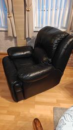 Lederen salon 3zit met 2 relax en 2 eenzits met relax, 200 à 250 cm, Banc droit, Enlèvement, Utilisé