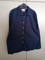 Donkerblauw herenhemd met lange mouwen (Mustang), Ophalen of Verzenden, Zo goed als nieuw, Blauw, Mustang
