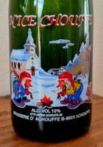 Lege fles Chouffe N'ICE bier collector's item uit 1997, Verzamelen, Ophalen of Verzenden, Zo goed als nieuw