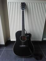 Akoestische westerngitaar Fazley genummerd zwart mat, Ophalen of Verzenden