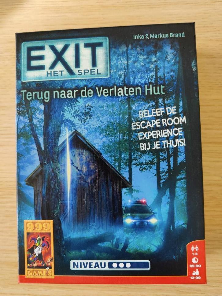 escape room - Terug naar de verlaten hut, Hobby en Vrije tijd, Gezelschapsspellen | Kaartspellen, Zo goed als nieuw, Ophalen of Verzenden