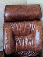 Luxe Lederen Directiestoel – Bruin – Comfort, Huis en Inrichting, Bureaustoelen, Ophalen, Gebruikt, Bruin, Bureaustoel