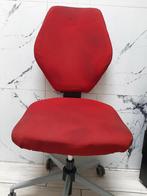 Chaise de bureau rouge confortable, Comme neuf, Chaise de bureau, Enlèvement, Rouge