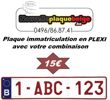 Plaque immatriculation PLEXI