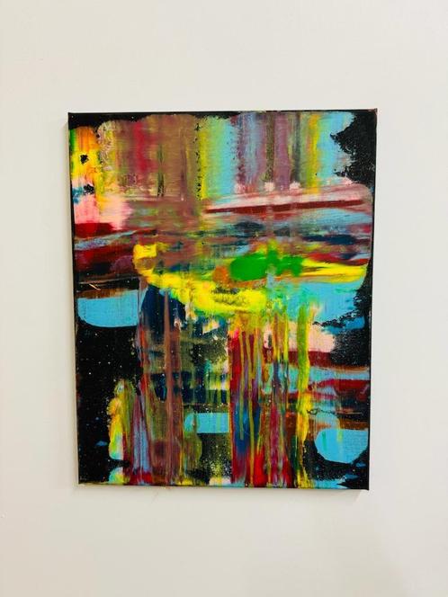 KARL LAGASSE TABLEAU IN GOD WE TRUST, Antiek en Kunst, Kunst | Schilderijen | Abstract, Ophalen of Verzenden