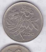 Munteenheid van Malta: 25 cent 1986, Postzegels en Munten, Munten | Afrika, Ophalen of Verzenden, Overige landen, Losse munt