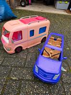 Barbie camper met zwembad en auto, Kinderen en Baby's, Speelgoed |Speelgoedvoertuigen, Zo goed als nieuw, Ophalen