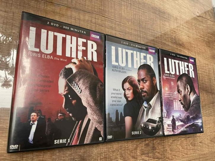 Luther - Serie - 3 seizoenen - Boxset - Idris Elba ., Cd's en Dvd's, Dvd's | Thrillers en Misdaad, Zo goed als nieuw, Detective en Krimi