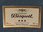 Cognac Bisquit vintage etiket, Comme neuf, Autres types, France, Enlèvement ou Envoi