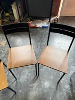 Ikea stoel 4stuks, Ophalen, Gebruikt, Zwart, Metaal