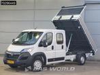 Opel Movano 140PK Driezijdige Kipper Dubbel Cabine Airco Cru, Auto's, Bestelwagens en Lichte vracht, Stof, Euro 6, 3000 kg, Bedrijf