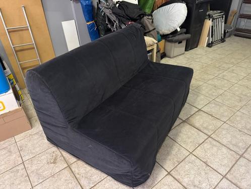 2-zits slaapbank IKEA, Huis en Inrichting, Slaapkamer | Slaapbanken, Zo goed als nieuw, 140 cm, Twijfelaar, Zwart, Ophalen