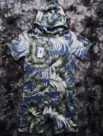 Onepiece Vintage Palm Leaf Short Jumpsuit Maat Large - Nieuw, Maat 52/54 (L), Blauw, Nieuw, Ophalen of Verzenden