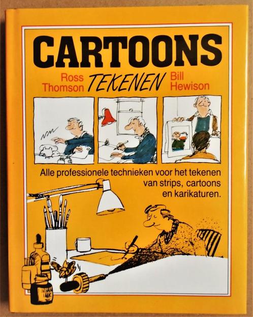 Cartoons tekenen - 1986 - 1e ned. druk - [technieken], Hobby & Loisirs créatifs, Dessin, Comme neuf, Livre ou Guide, Enlèvement ou Envoi