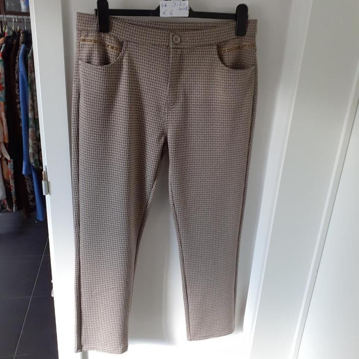YOULINE Fijn geruite pantalon Maat: 46 Prijs: € 7, Kleding | Dames, Broeken en Pantalons, Zo goed als nieuw, Maat 46/48 (XL) of groter