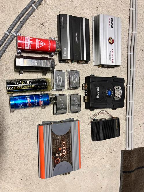 Versterkers en condensators auto, Audio, Tv en Foto, Versterkers en Ontvangers, Gebruikt, Ophalen