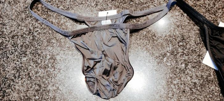 String Hom plumes xl, Kleding | Heren, Ondergoed, Slip, Zwart, Ophalen