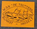 Sticker: W.S.V. De Trotters - Runkst, Hasselt, Ophalen of Verzenden, Zo goed als nieuw, Bedrijf of Vereniging