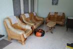 Salon, Huis en Inrichting, Zetels | Complete zithoeken, Ophalen, Gebruikt, Leer