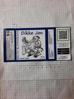Bieretiket Dikke Jan, Verzamelen, Ophalen of Verzenden, Nieuw