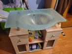Gratis lavabo met kast, Ophalen, Gebruikt, Glas, Wastafel