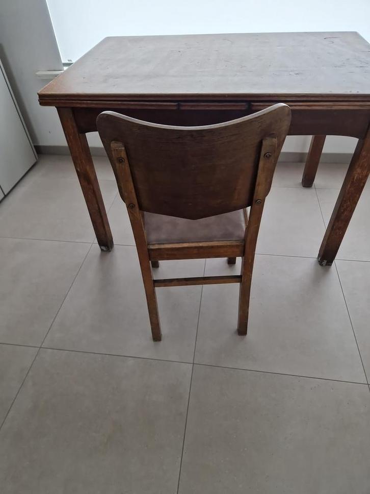 Tafel (uittrekbaar) met 6 stoelen, Huis en Inrichting, Tafels | Eettafels, Ophalen