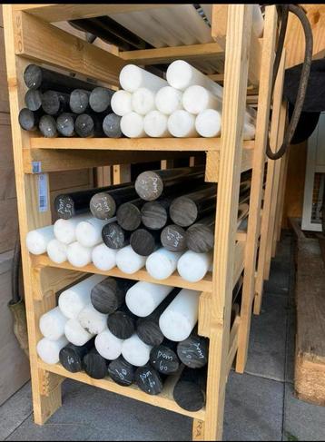 POM-C-/Delrin rondstaf diameter 10 t/m 150 nieuw op voorraad beschikbaar voor biedingen