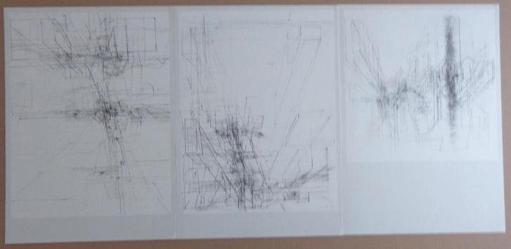 JULES LISMONDE / LOT VAN 3 STUKS / ZW-W LITHO / 32x45cm 1977, Antiquités & Art, Art | Lithographies & Sérigraphies, Enlèvement ou Envoi