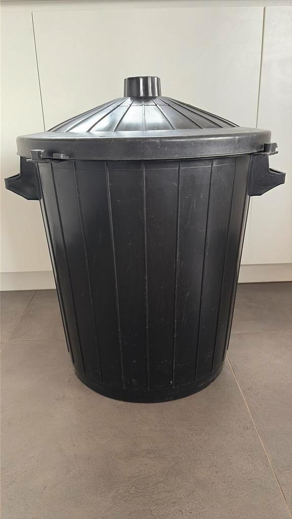 Ton met deksel 50 liter, Huis en Inrichting, Woonaccessoires | Prullenbakken, Zo goed als nieuw, Kunststof, Ophalen