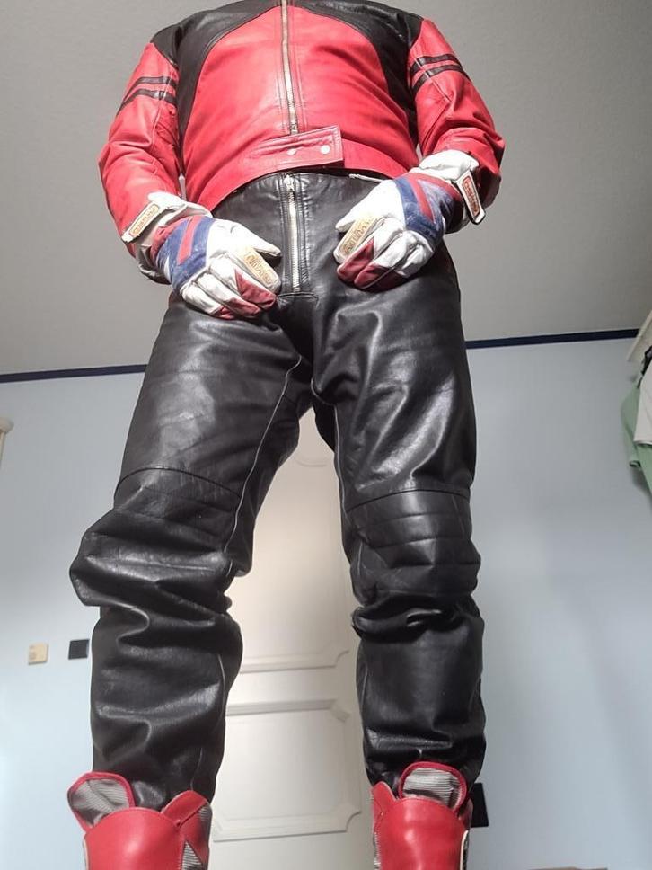 Volledig lederen motopak, Motoren, Kleding | Motorkleding, Broek | leer, Tweedehands, Ophalen of Verzenden