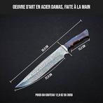 Jachtmes van handgemaakt damaststaal | GRATIS LEVERING, Neuf, BIGCAT ROAR, -, -