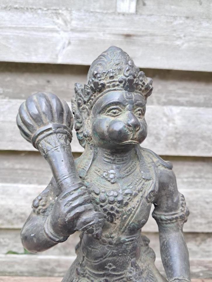 Bronzen beeld/Hanuman/ de apengod/India/Azië, Huis en Inrichting, Woonaccessoires | Boeddhabeelden, Nieuw, Ophalen of Verzenden