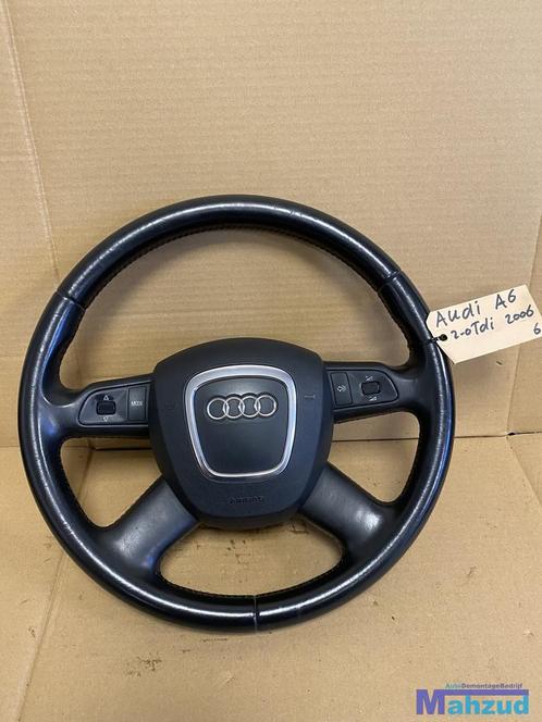 AUDI A6 C6 Q7 Leer leder stuur stuurwiel met airbag, Auto-onderdelen, Besturing, Audi, Gebruikt