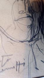 Alberto GIACOMETTI - Gezichtstekening van jongeman - na 1946, Antiek en Kunst, Ophalen of Verzenden