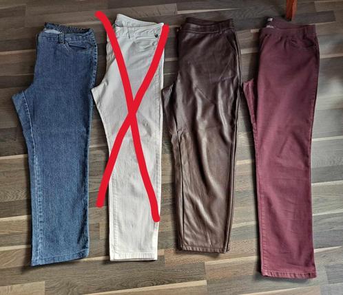 Broek dames, mt 48, zgan (2+1 gratis), Kleding | Dames, Broeken en Pantalons, Zo goed als nieuw, Maat 46/48 (XL) of groter, Lang