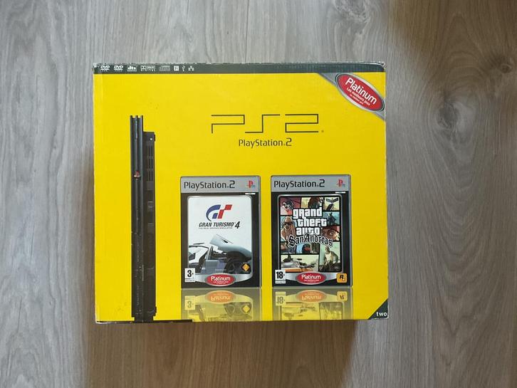PlayStation 2-console - GTA en Gran Turismo 4, Games en Spelcomputers, Spelcomputers | Sony PlayStation 2, Gebruikt, Ophalen of Verzenden