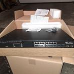 Poe switch 16poort+2 Giga SFP poort 19'', Enlèvement
