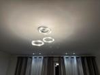 Mica plafondlamp LED 50W/500lm Chroom, Led, Ophalen of Verzenden, Zo goed als nieuw, Metaal of Aluminium