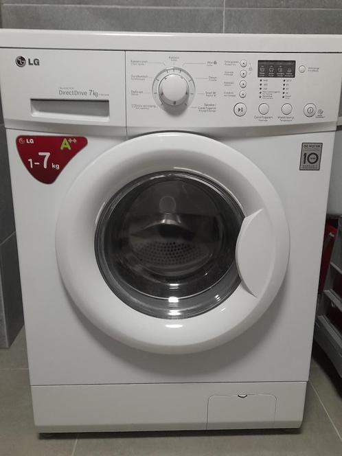 Machine à laver LG 7kg, Electroménager, Lave-linge, Comme neuf, Chargeur frontal, 6 à 8 kg, 1200 à 1600 tours, Classe énergétique A ou plus économe