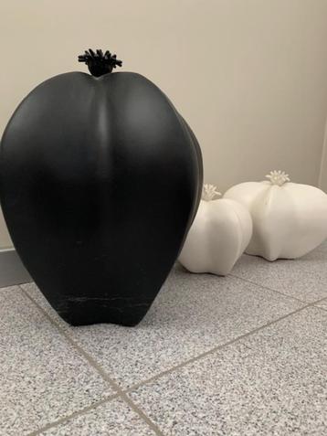 Cores Da Terra keramiek, 3 beelden, Enlèvement, Comme neuf, Blanc, Poterie ou Porcelaine