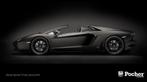 Pocher Lamborghini Aventador Roadster Nero Nemesis HK121F, Nieuw, 1:5 t/m 1:8, Ophalen of Verzenden, Auto