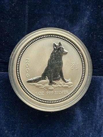 1 oz Lunar I 2006 Year of the dog (oplage 98.825 stuks) beschikbaar voor biedingen