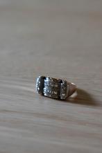 Bague Art Déco, Handtassen en Accessoires, Antieke sieraden, Ophalen, Goud, Ring, Met edelsteen